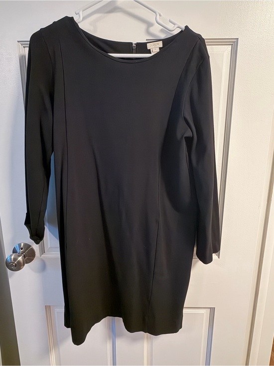 J. Crew Dresses & Skirts - J. Crew Black Long Sleeve Shift Dress - Simple Silhouette